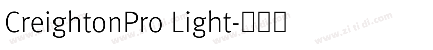 CreightonPro Light字体转换